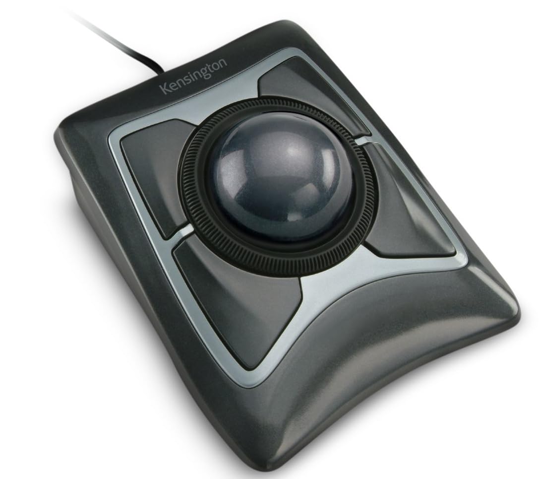 Black Silver Trackball Mouse O427690