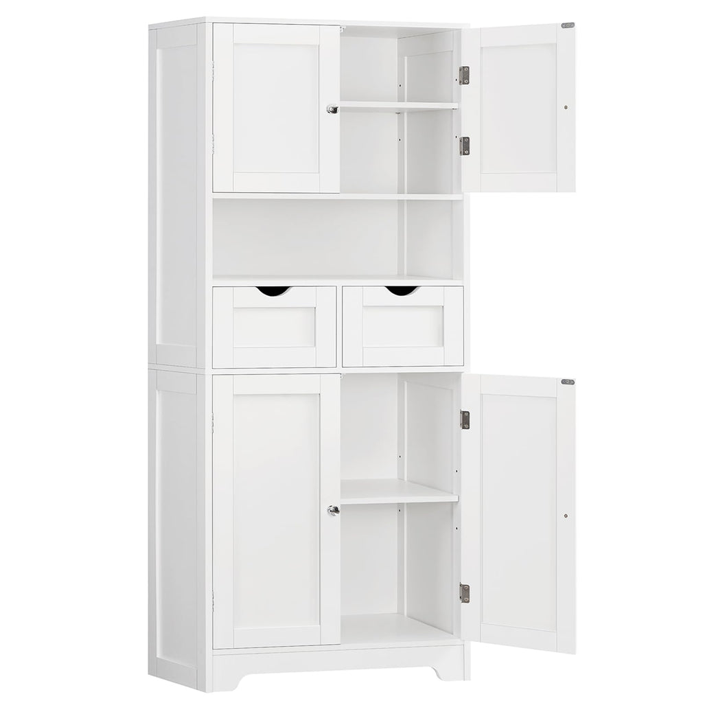 Tall Bathroom Storage Cabinet with 4 Doors L408