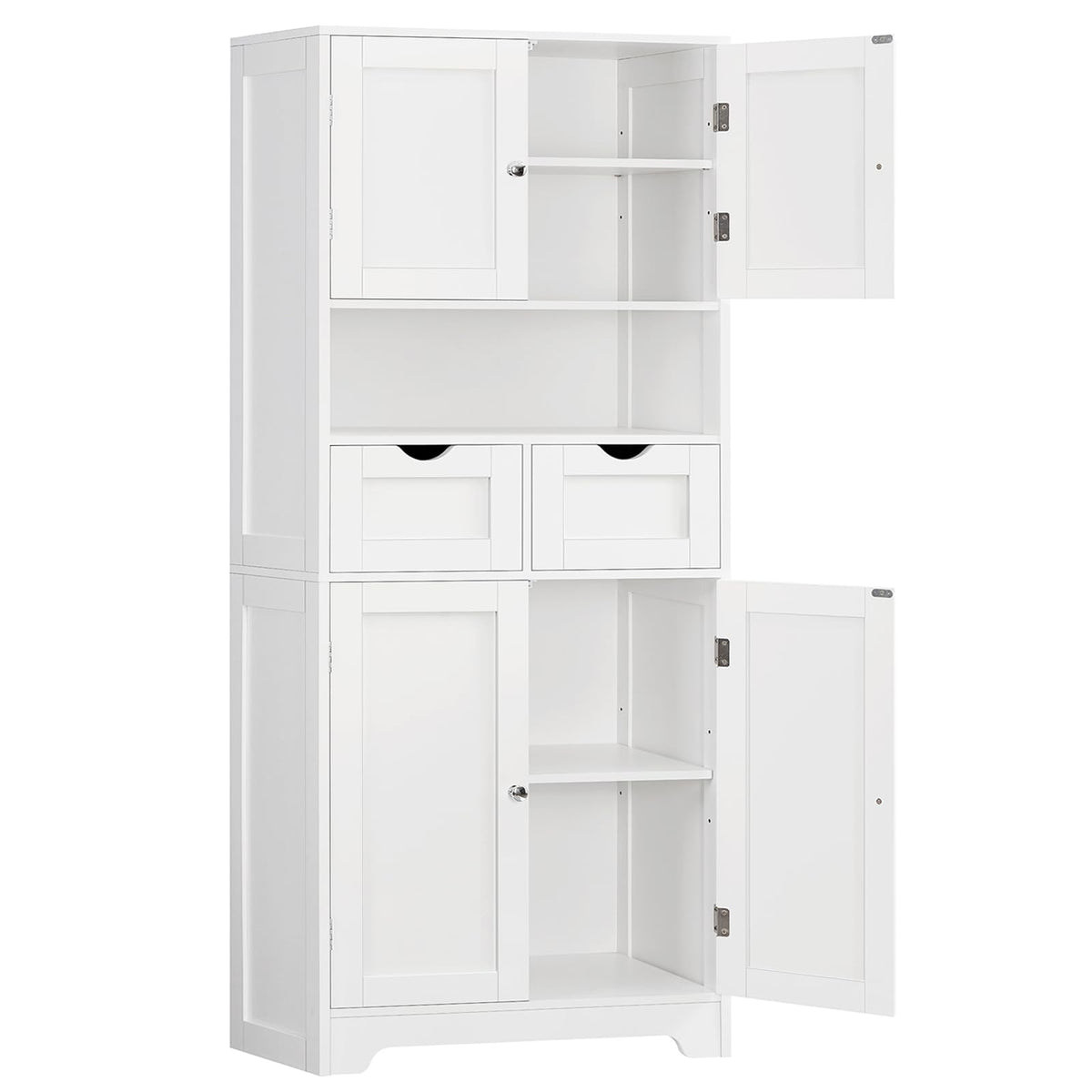 Tall Bathroom Storage Cabinet with 4 Doors L408