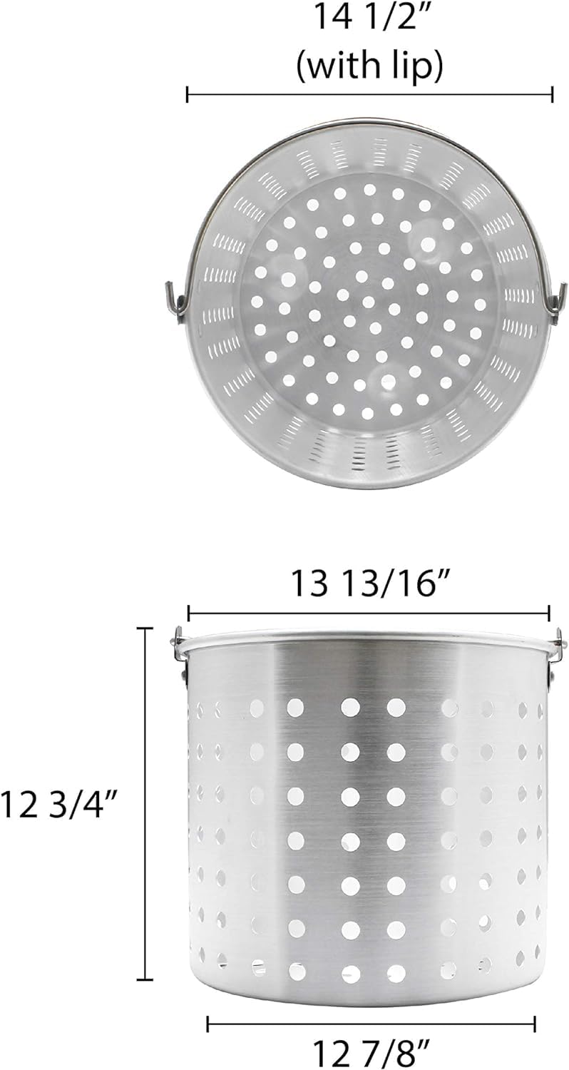 50 qt Aluminum Steamer Basket K539591