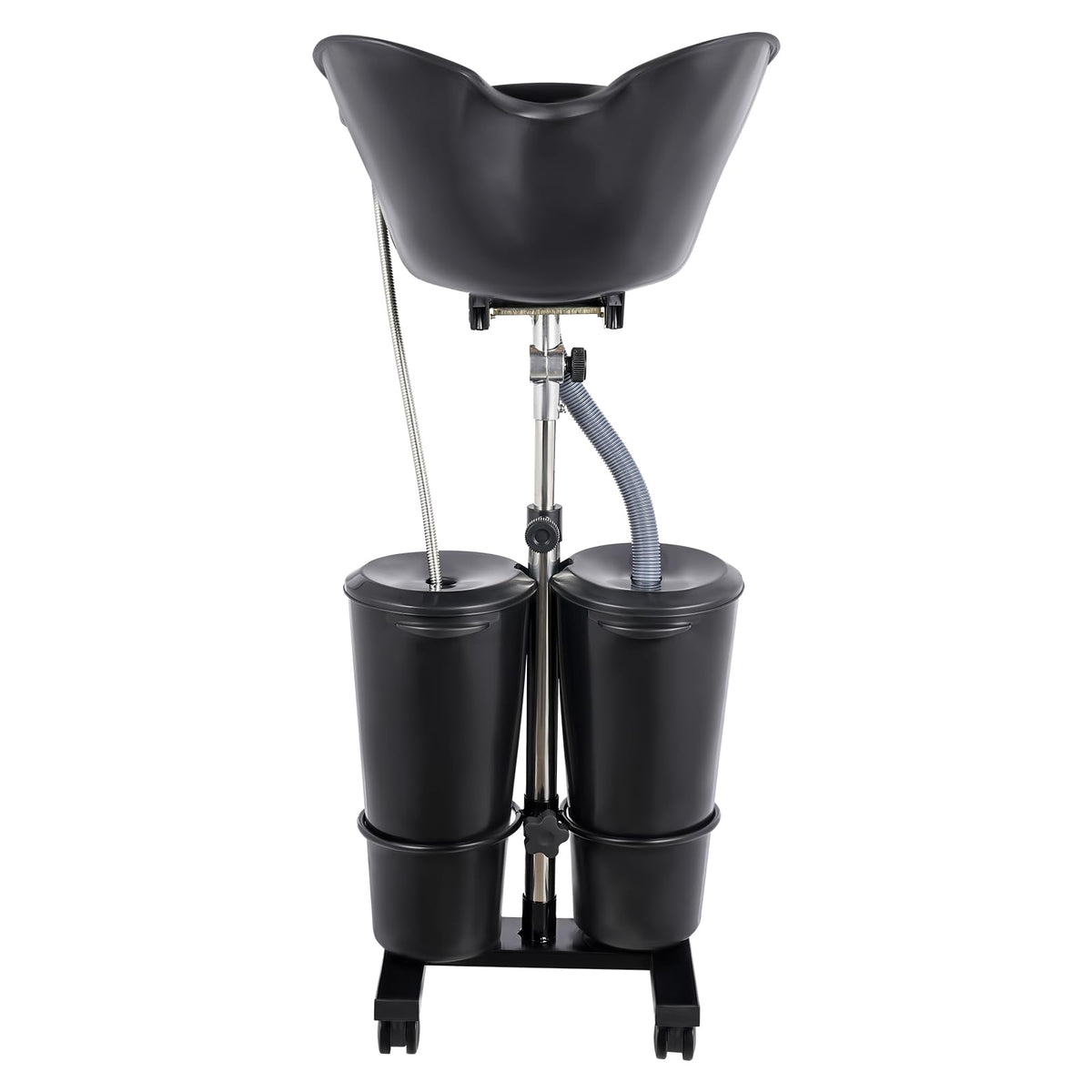 Portable Shampoo Bowl Electric Pump 2 Buckets Height Adjustable H40017