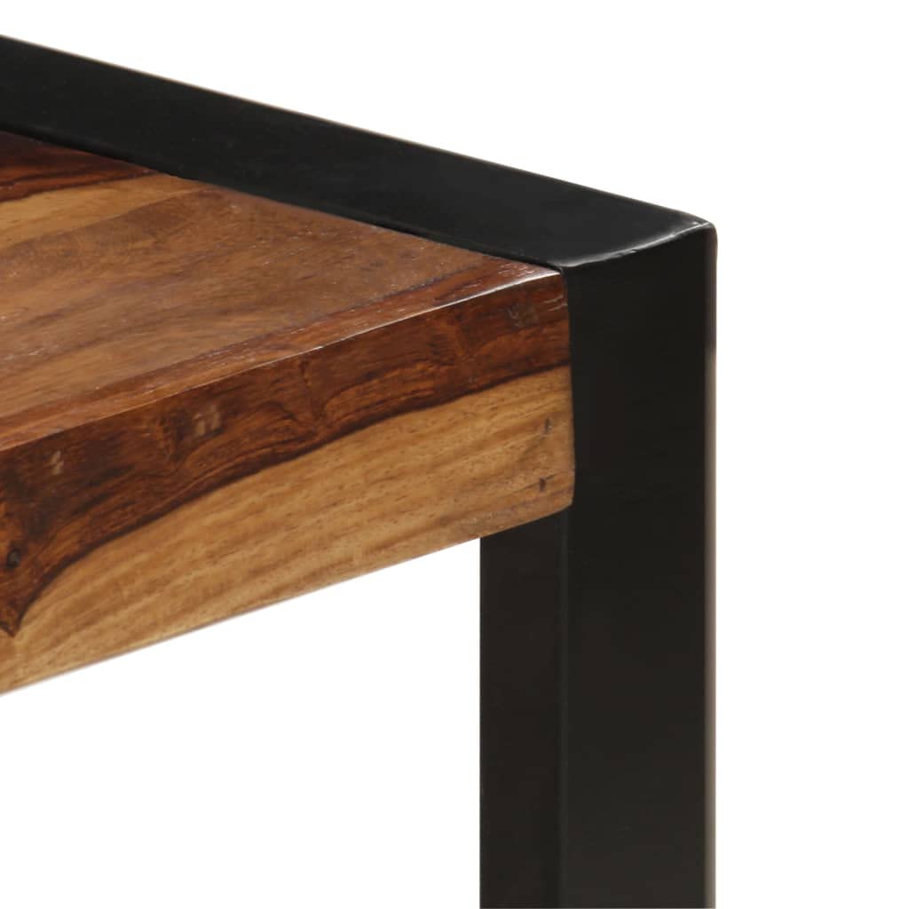 Farmhouse Coffee Table with Storage Cabinets Solid Sheesham Wood O732786