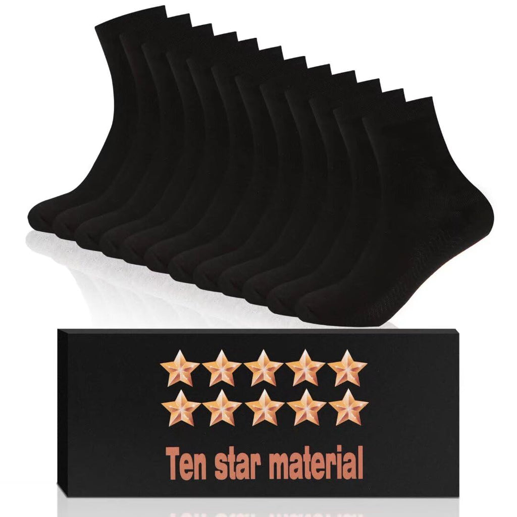 Bamboo Low Quarter Thin Ankle Socks 6 Pairs Z9945