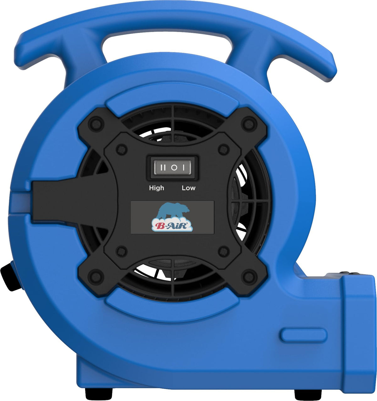 1/8 HP Air Mover Floor Fan, 2 Speeds, Blue Z25694