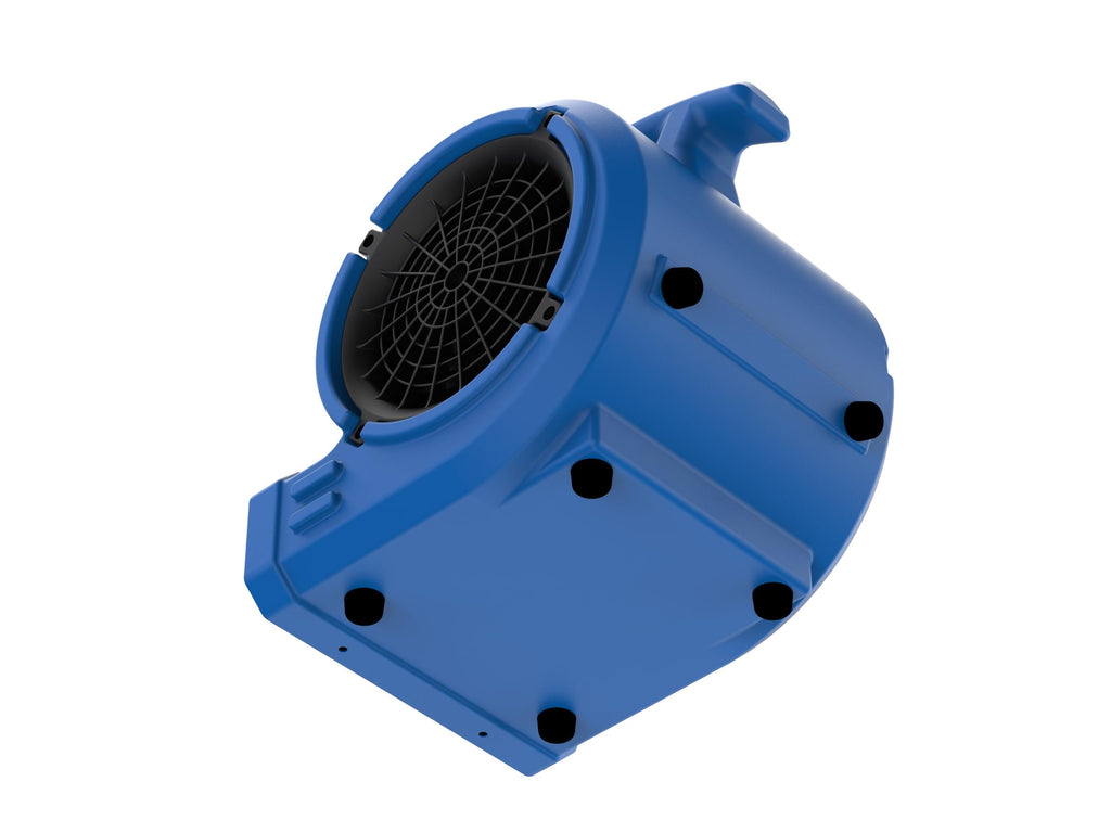 1/8 HP Air Mover Floor Fan, 2 Speeds, Blue Z25694