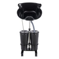 Portable Shampoo Bowl Electric Pump 2 Buckets Height Adjustable H40017