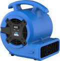 1/8 HP Air Mover Floor Fan, 2 Speeds, Blue Z25694