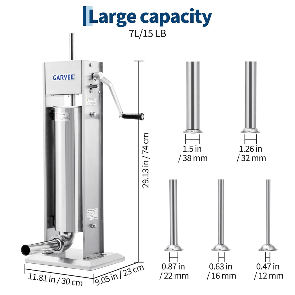 304 Stainless Steel Manual Vertical Sausage Stuffer U238254