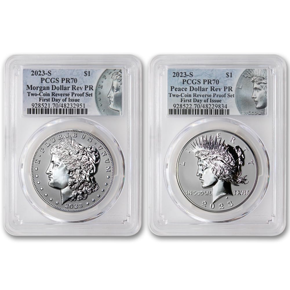 American Silver Morgan and Peace Dollar $1 S282