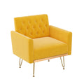 Velvet Accent Chair with Gold Metal Legs O207