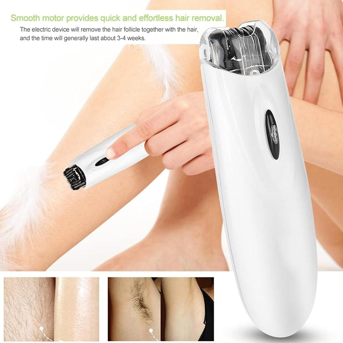 Portable Dual-Head Electric Hair Removal Tool Eyebrow Trimmer W117871