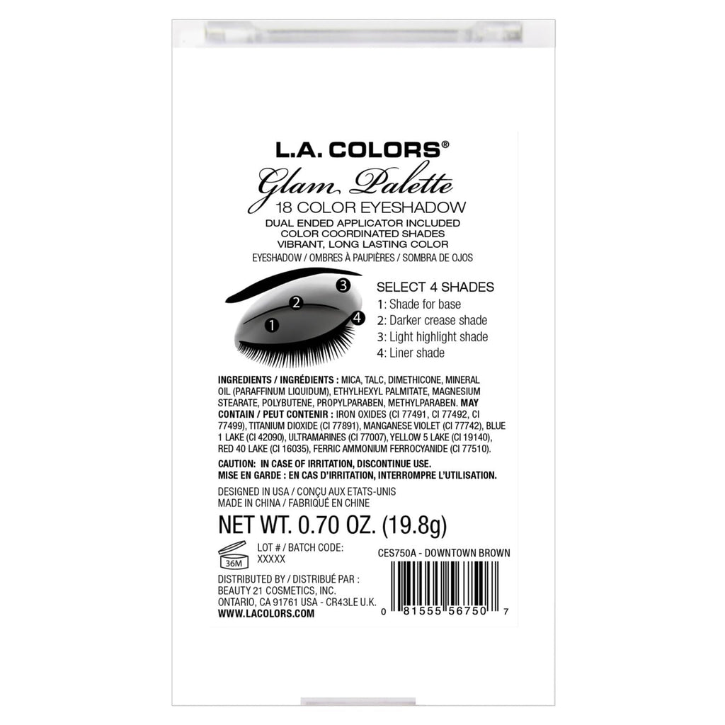 18 Color Glam Eyeshadow Palette Z407716