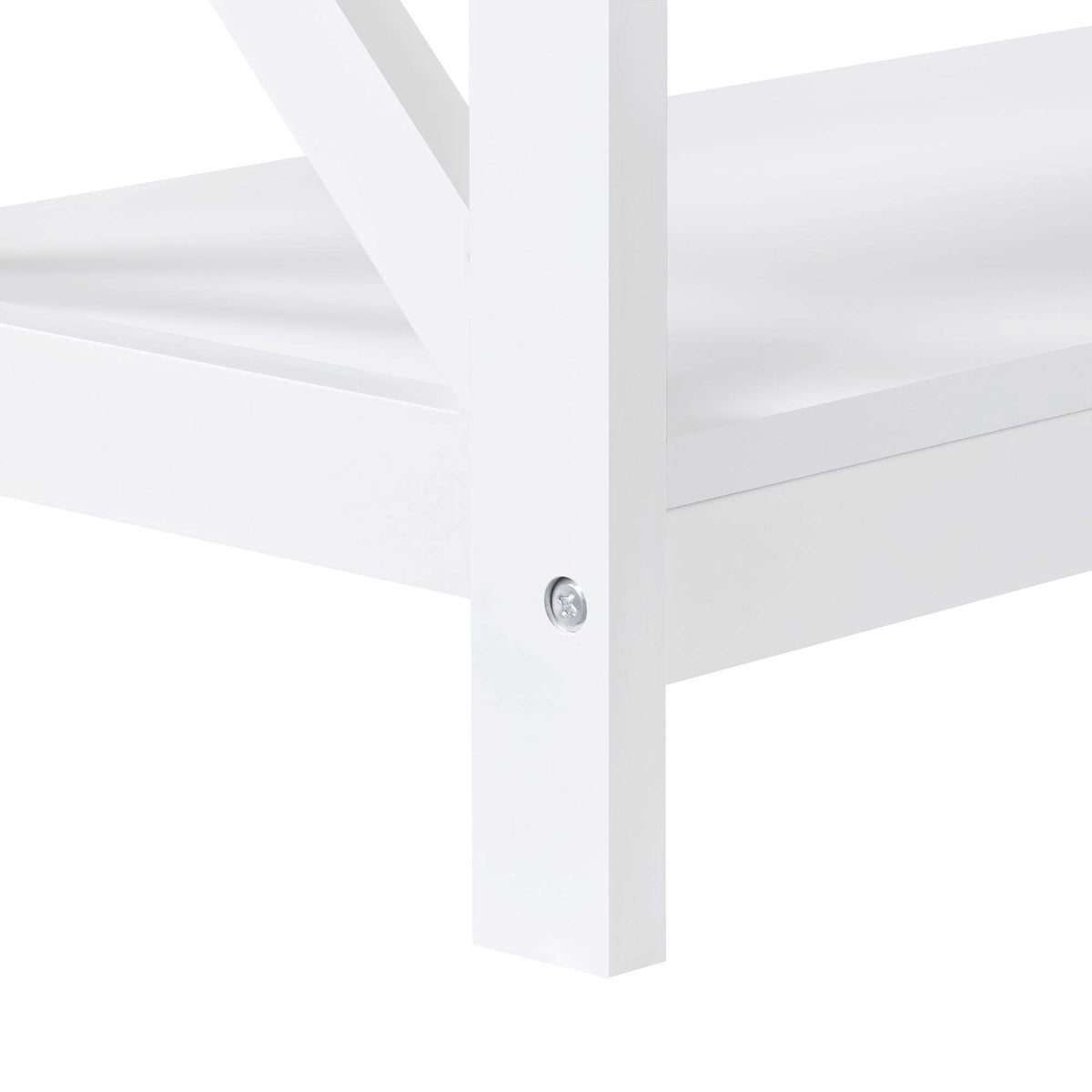 White 3-Tier Narrow Console Table L298362