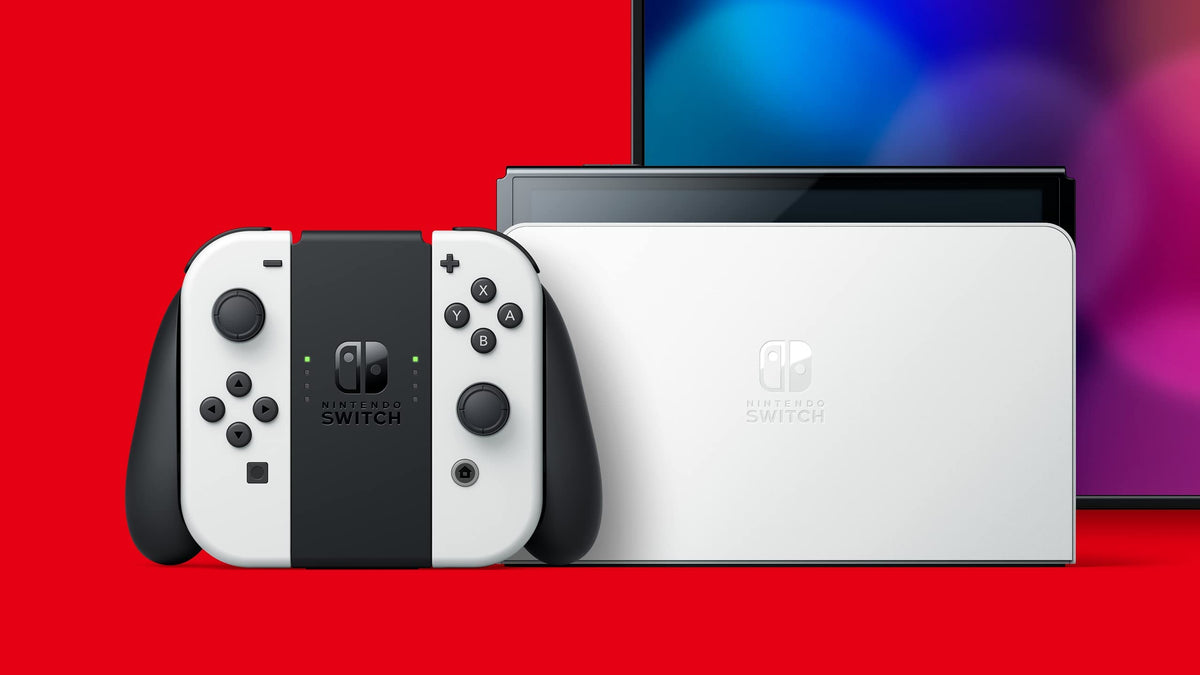 Nintendo Switch OLED Console with White Joy-Con N845
