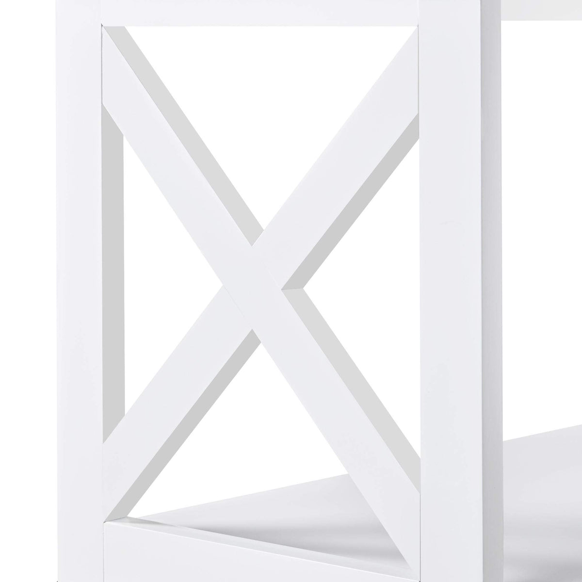 White 3-Tier Narrow Console Table L298362