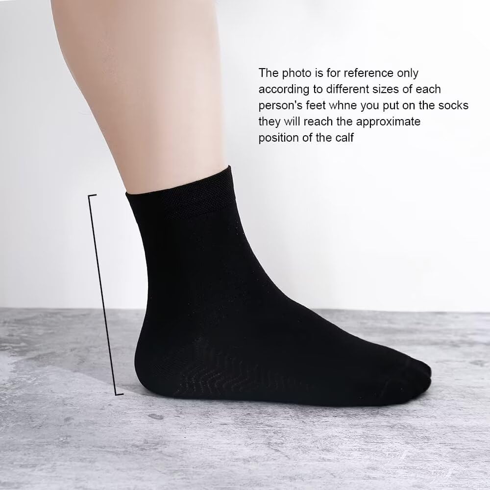 Bamboo Low Quarter Thin Ankle Socks 6 Pairs Z9945