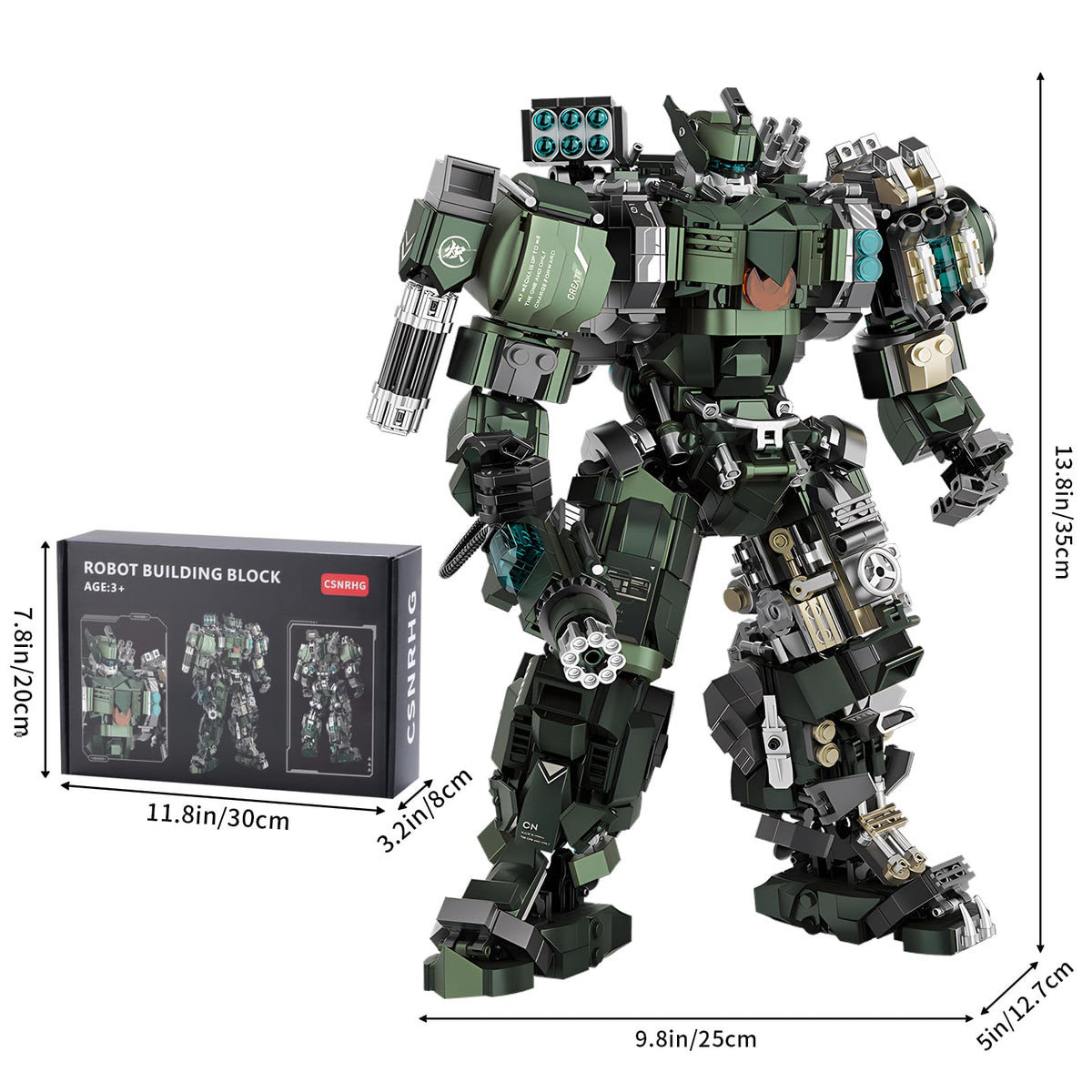 Mech Robot Model Building Blocks Toy Set 1403 Pieces N93534