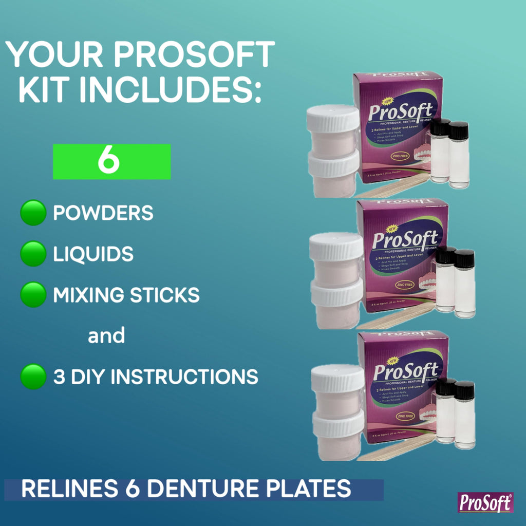 Denture Reliner Kit, 3 Boxes Z432
