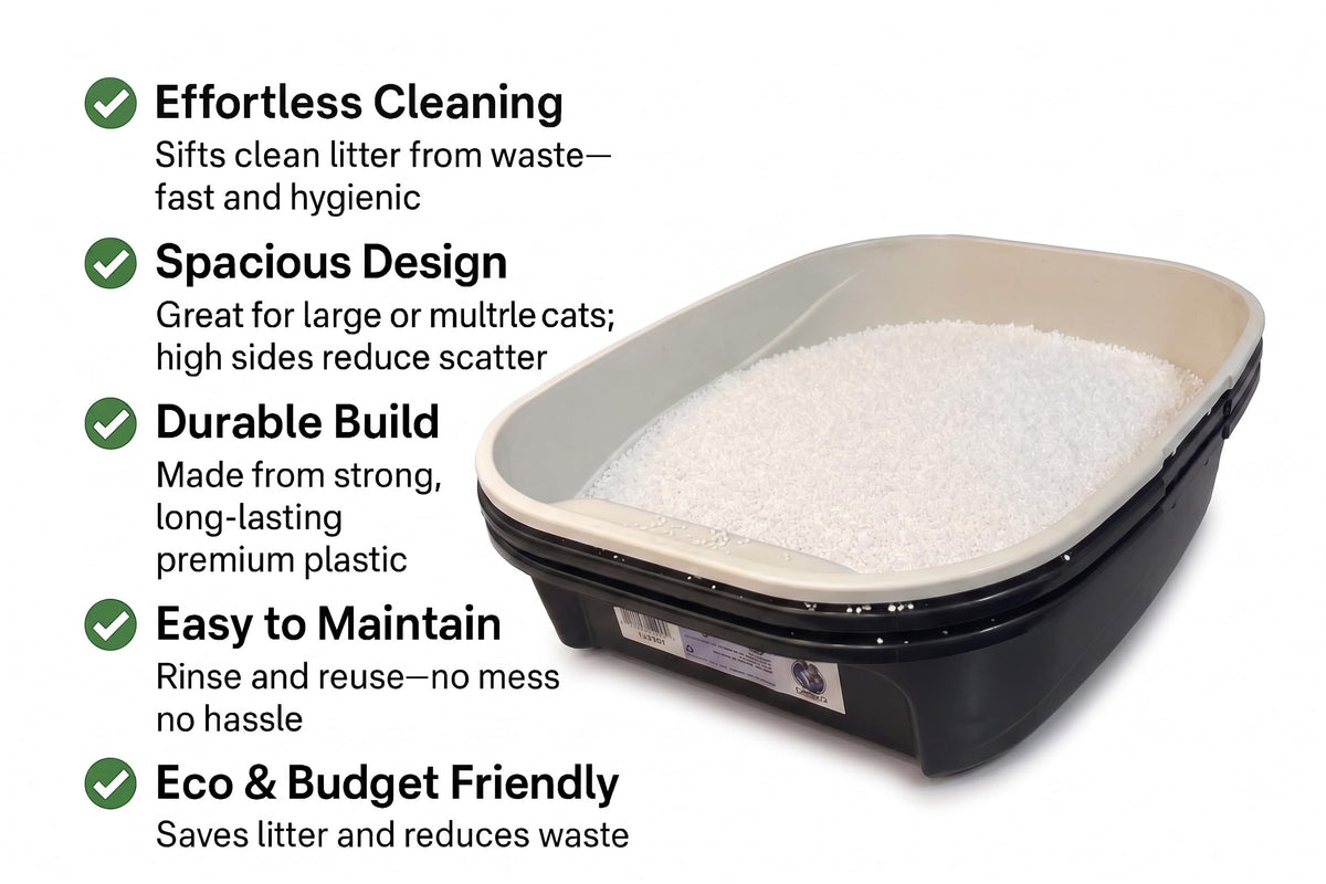 Black Sifting Cat Litter Box E60282
