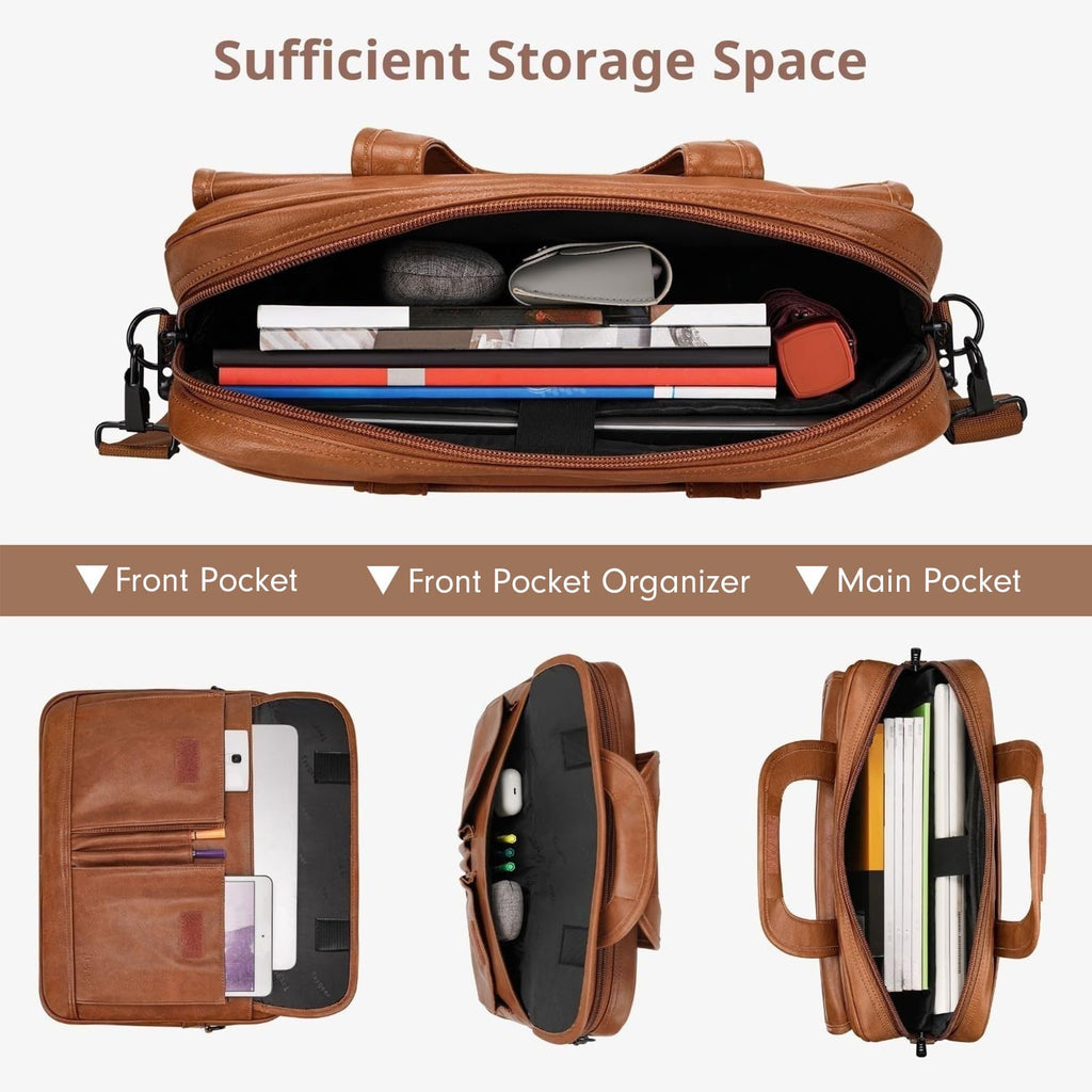Leather 15.6 Inch Laptop Bag D982