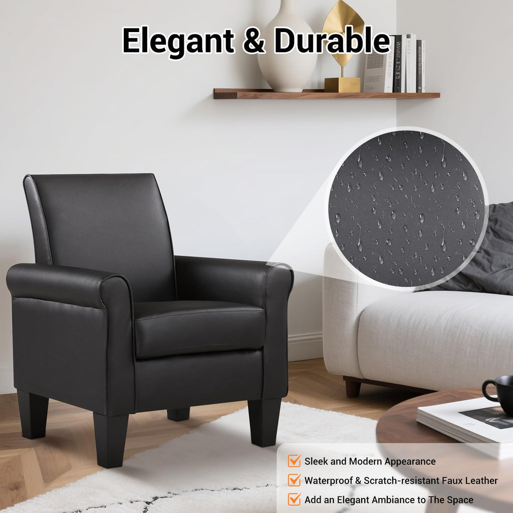Faux Leather Accent Chair M442859