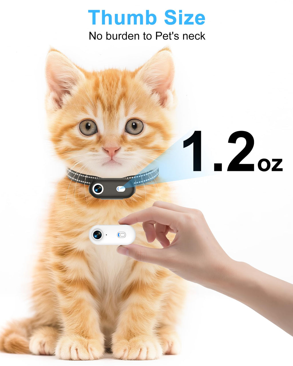 Cat Camera Collar with Phone App D667117