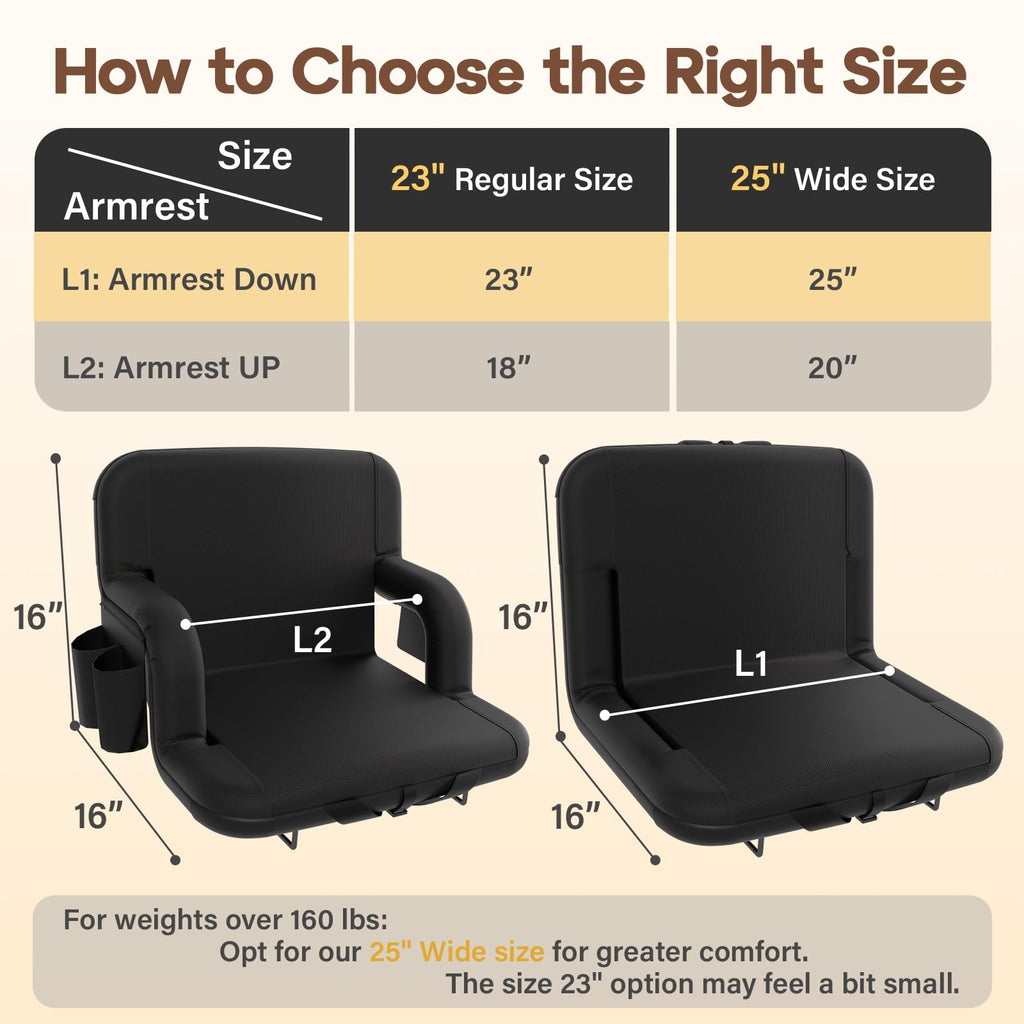 Stadium Seat with Back Support N5735