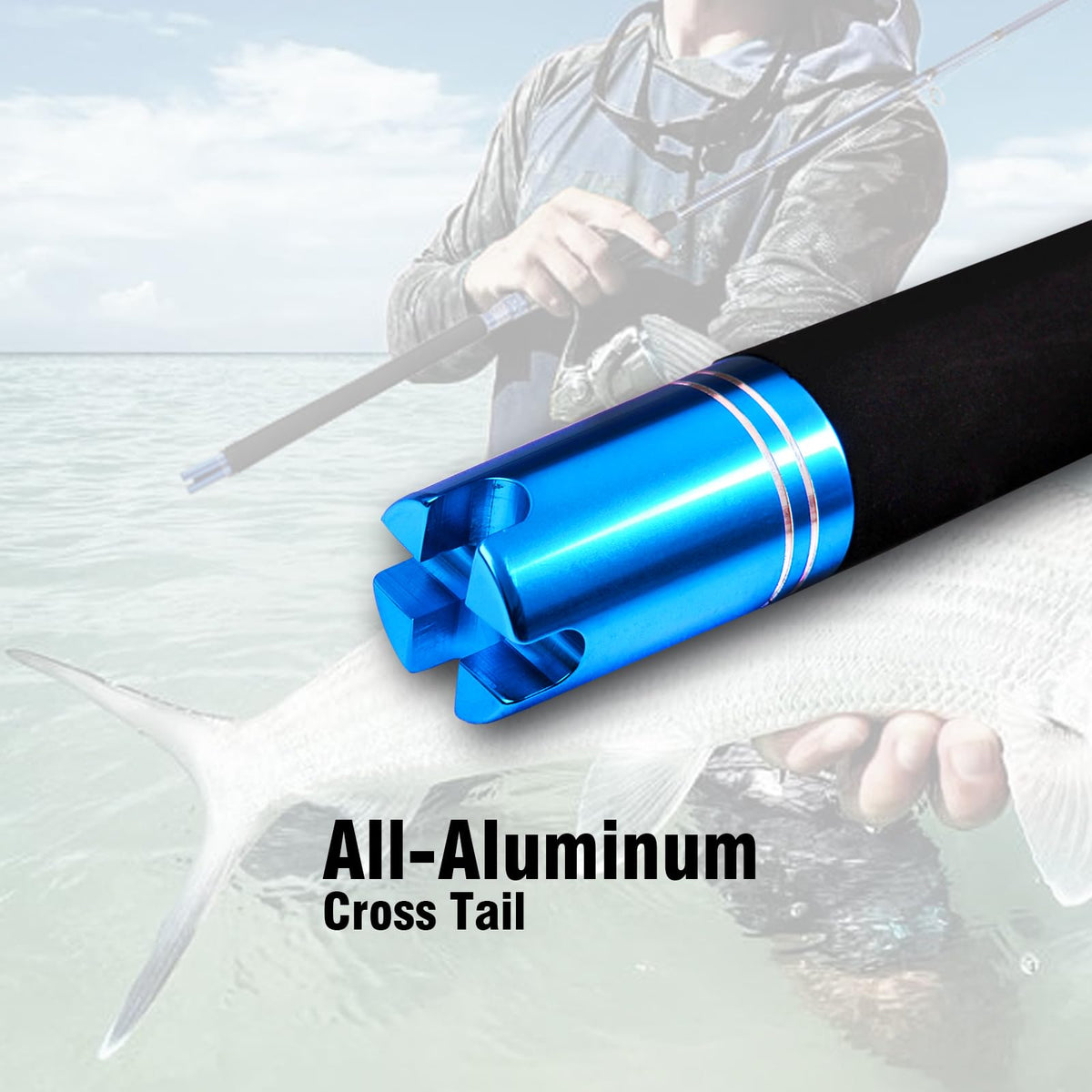 2-Piece Saltwater Spinning Fishing Rod P92330