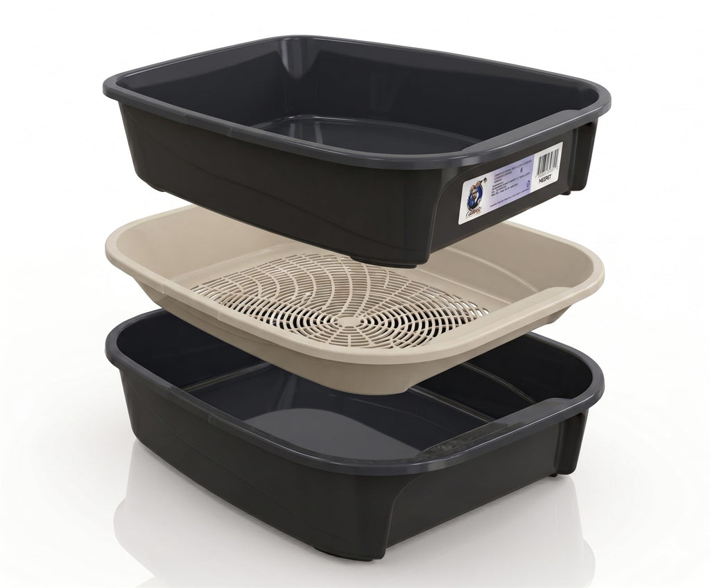 Black Sifting Cat Litter Box E60282