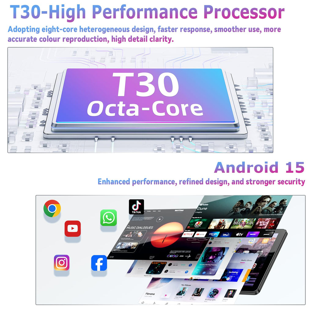 10 inch Android Tablet with 18GB RAM 128GB ROM W250716
