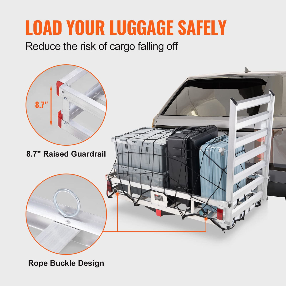 Hitch Cargo Carrier with Folding Ramp I49238