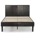 Faux Leather Upholstered Platform Bed Frame California King L24957