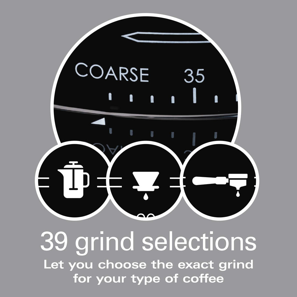 Stainless Steel Conical Burr Digital Coffee Grinder T26586