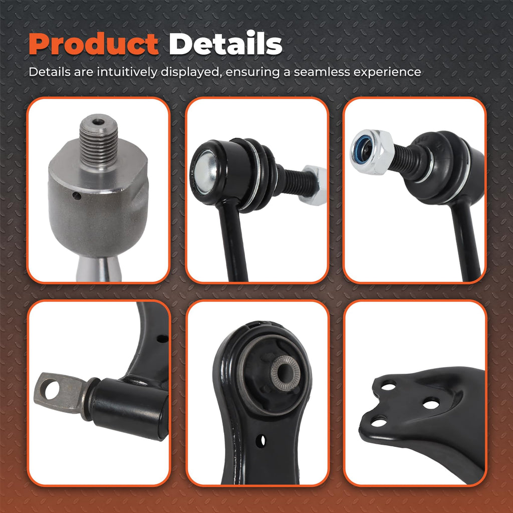 14PCS Front Lower Control Arm Suspension X589