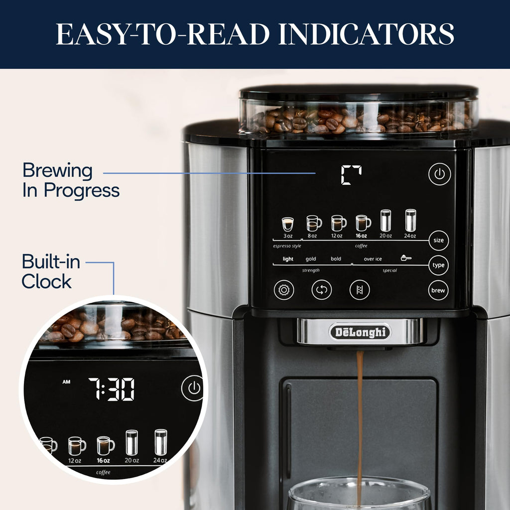 Drip Coffee Maker with Built-In Grinder D949732