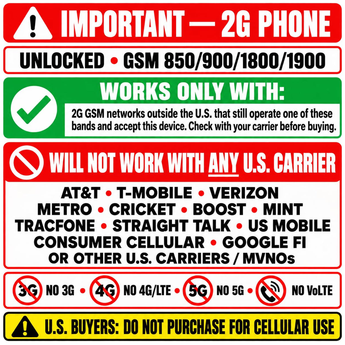 Unlocked GSM Feature Phone with Built-in Flashlight U547
