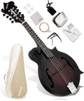 Hand-Carved Mahogany Acoustic Mandolin with Padded Bag X941960