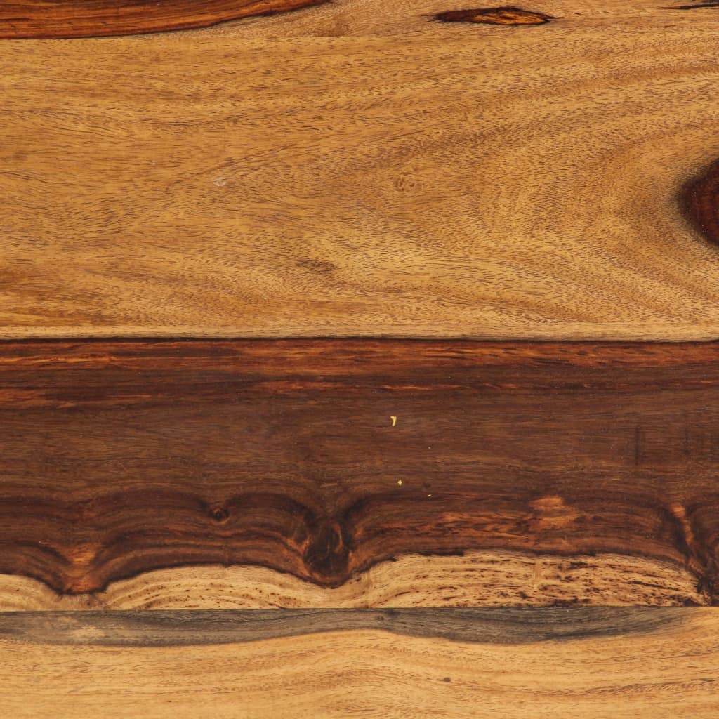 Farmhouse Coffee Table with Storage Cabinets Solid Sheesham Wood O732786