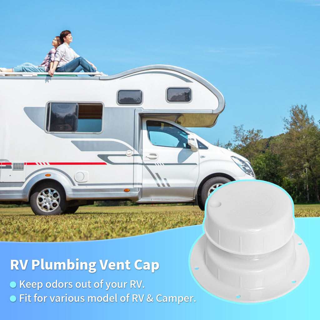 RV Plumbing Vent Caps 2 Pack White M2950