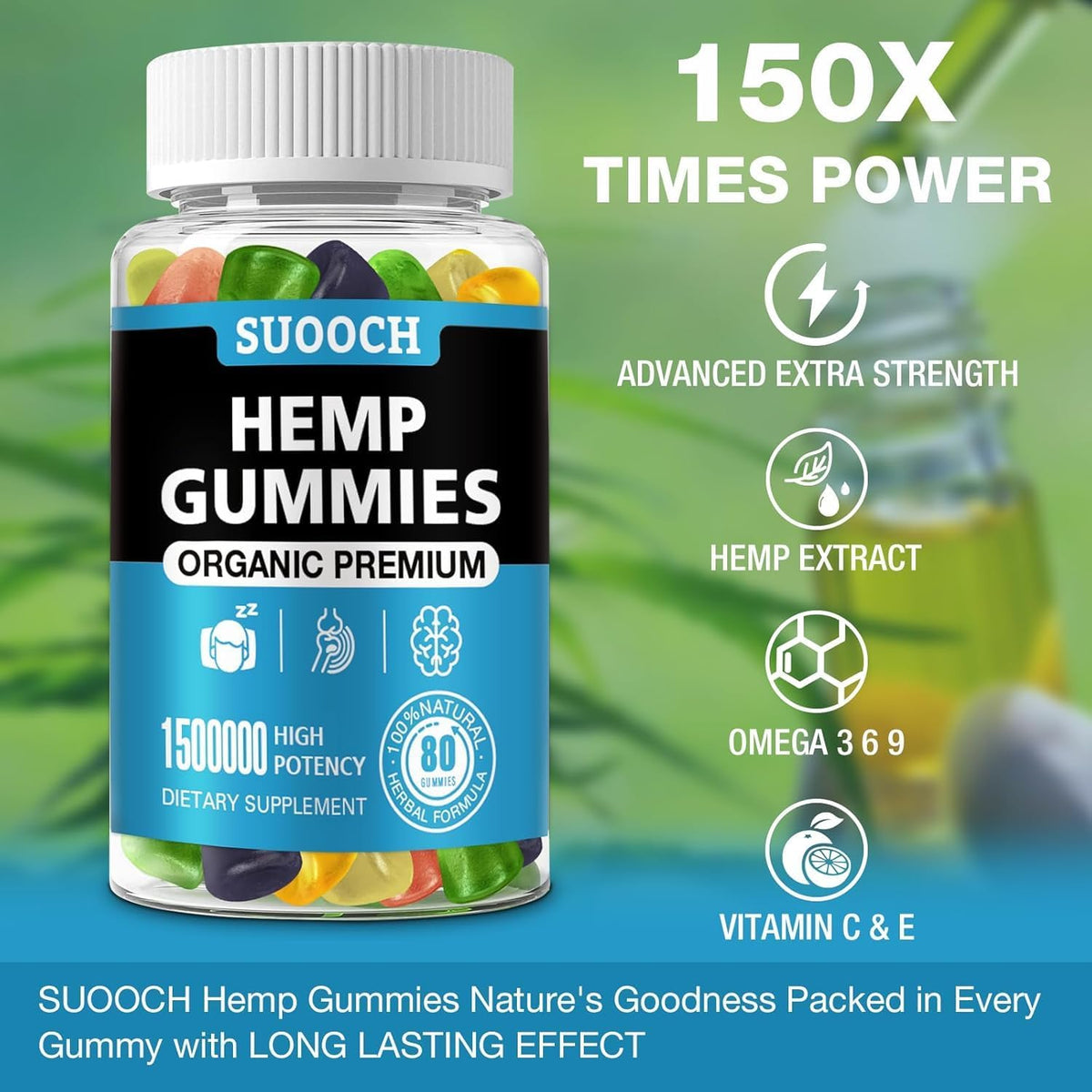 Hemp Gummies 160 Count 2 Pack P9858