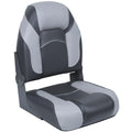 High Back Folding Boat Seats 2 Pack Charcoal Gray B379108