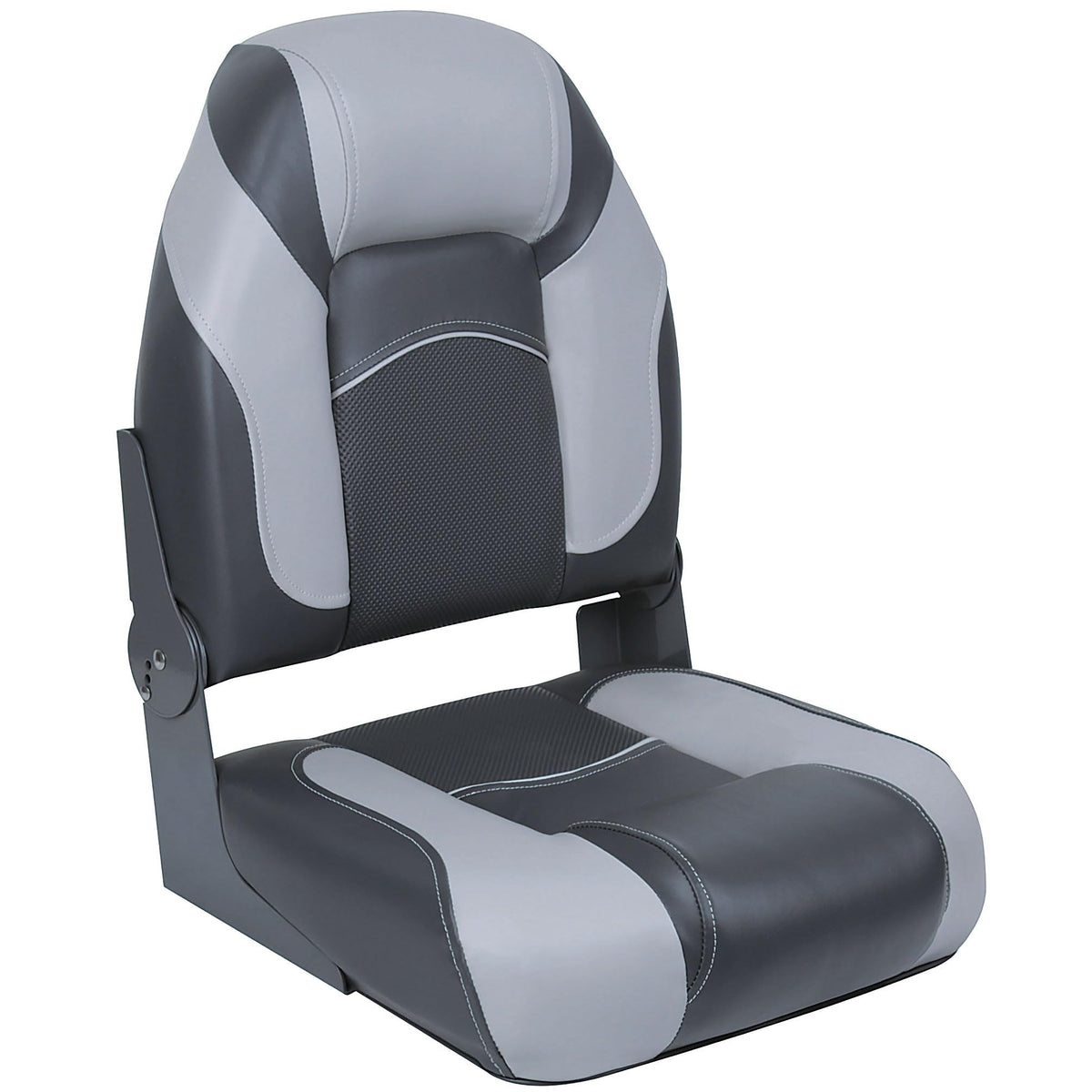 High Back Folding Boat Seats 2 Pack Charcoal Gray B379108