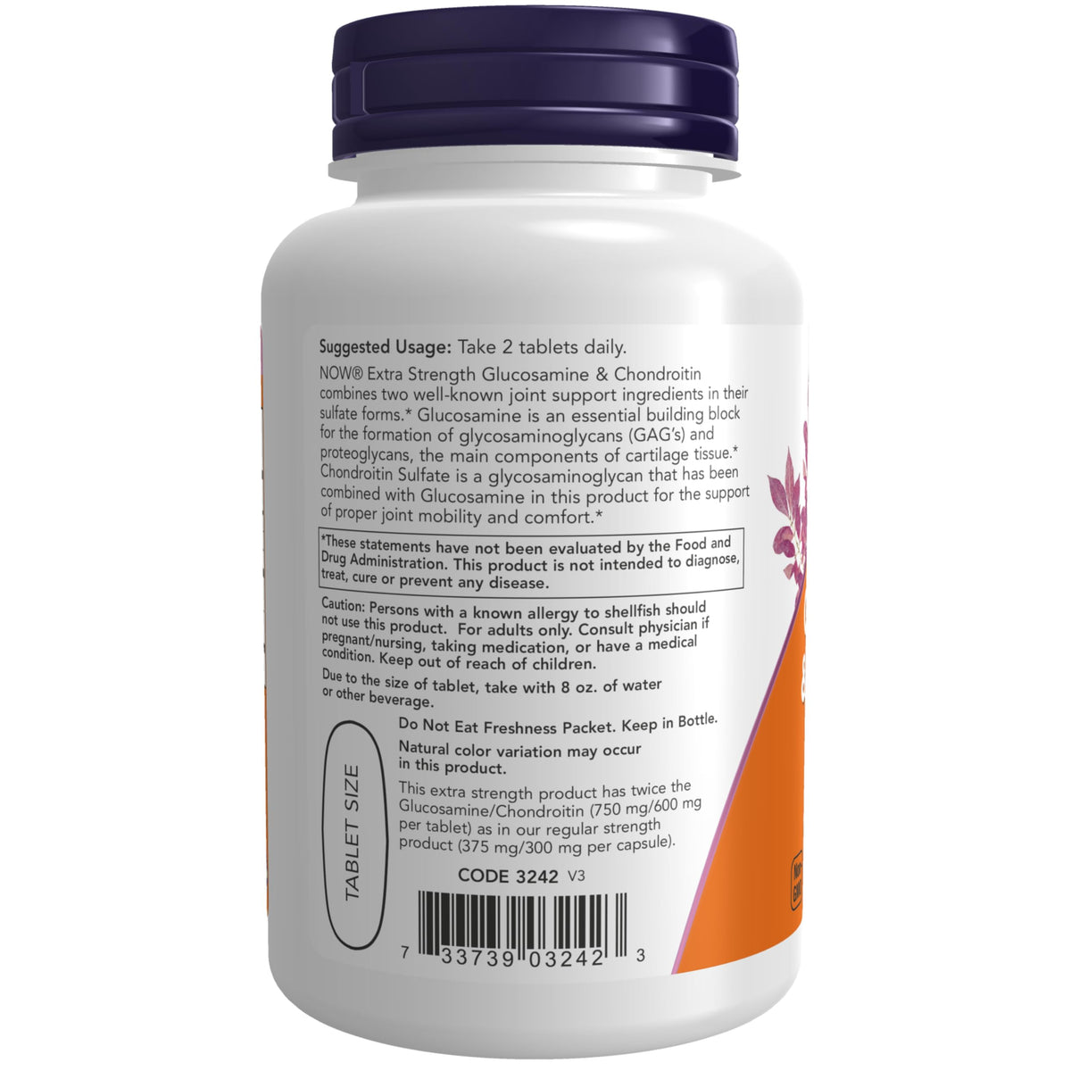 Glucosamine & Chondroitin 60 Tabs Q56290