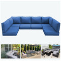 Light Blue 14-Piece Water-Repellent Outdoor Replacement Cushions Set Z16050