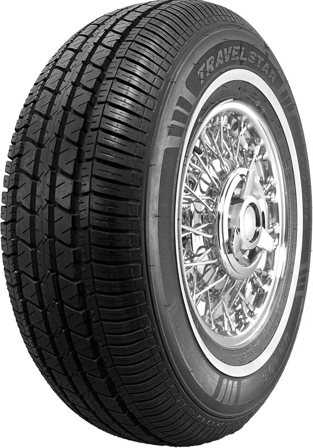 Set of 2 White Wall Tires Z562