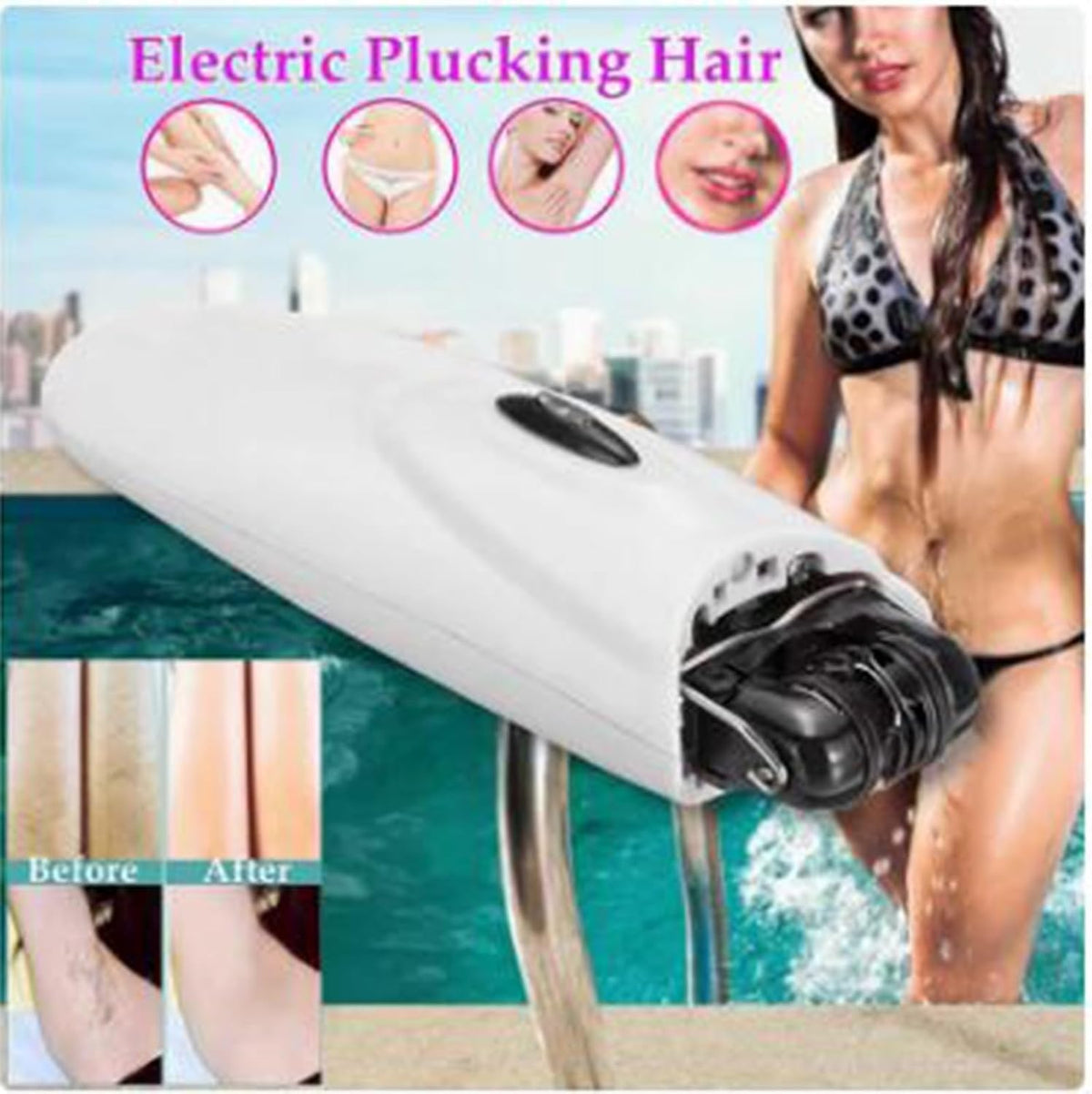 Portable Dual-Head Electric Hair Removal Tool Eyebrow Trimmer W117871