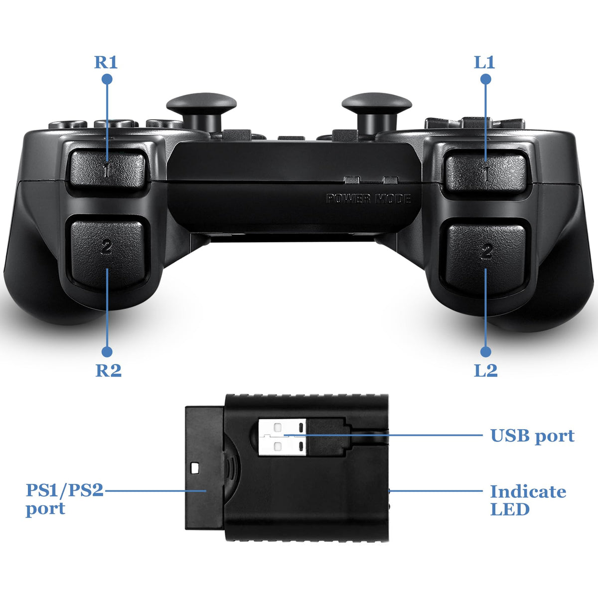 2 Pack Wireless Controller Gamepad X785009