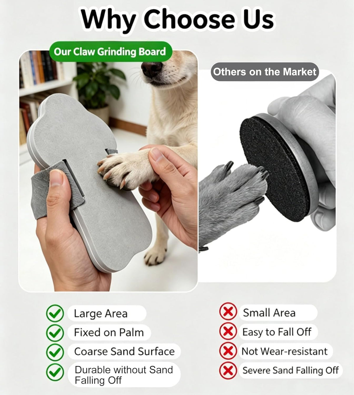 Dog Nail Scratch Board with Hand Strap U505