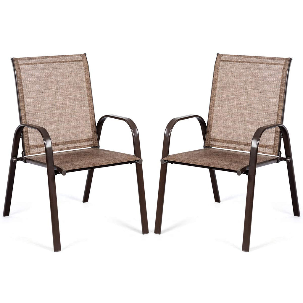 2 Piece Outdoor Patio Chairs with Breathable Fabric O771725