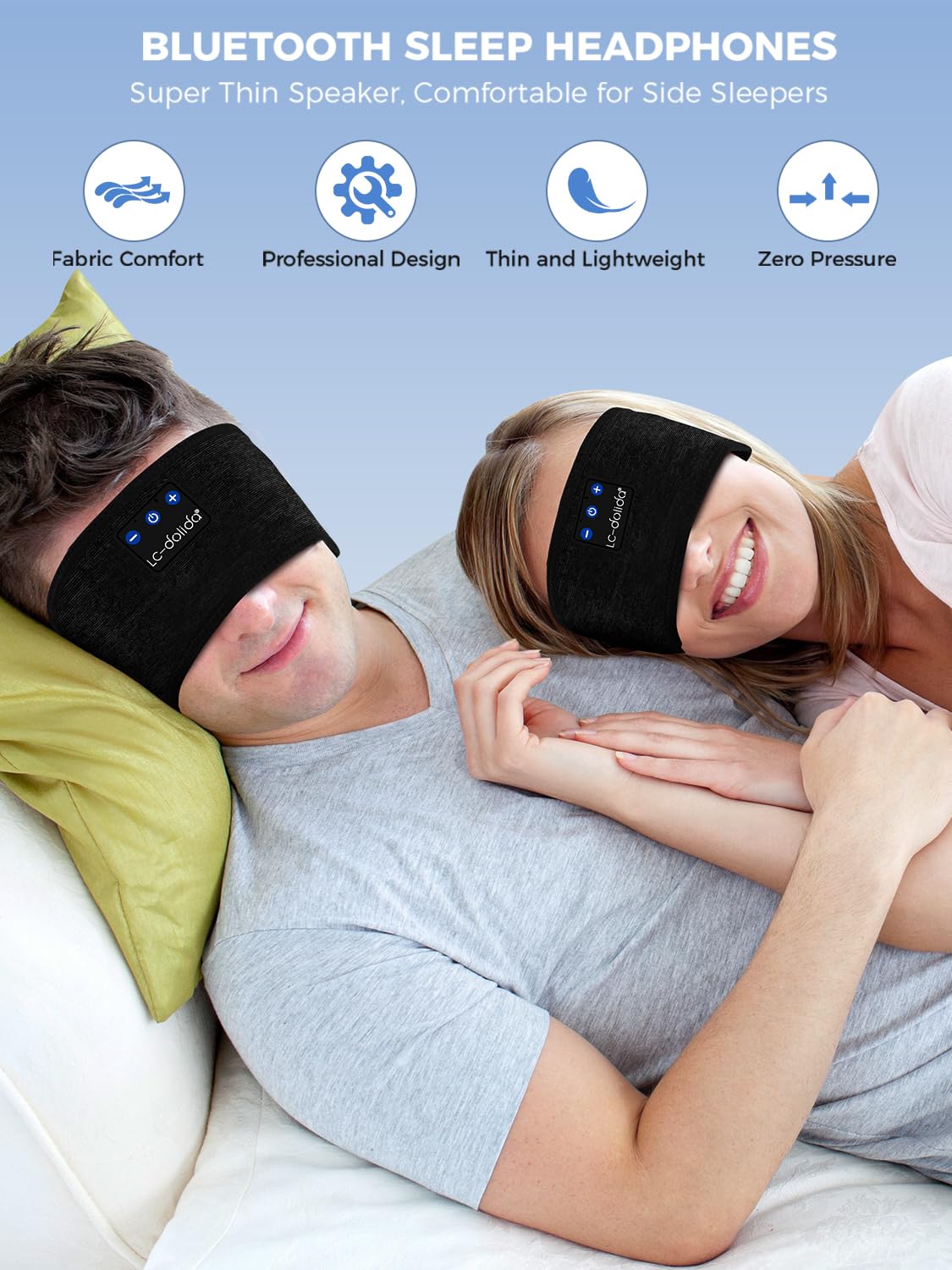 Bluetooth Sleep Headphones Sweat Resistant Wireless Headband S229